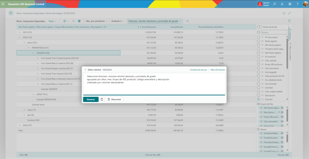 Copilot - Análisis de movimientos de impuestos especiales del vino